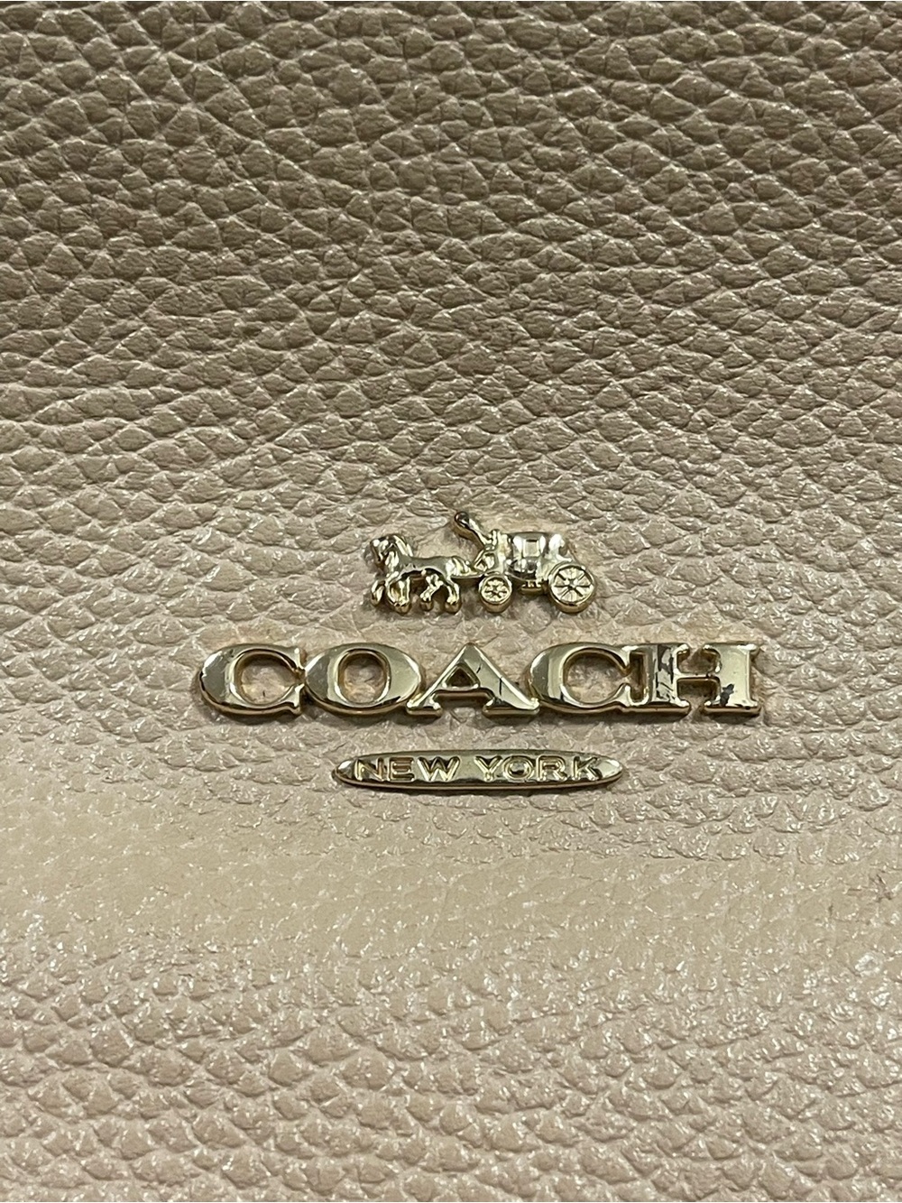 coach purse small shoulder bag light tan  #117880-56819 no stains - Picture 2 of 12